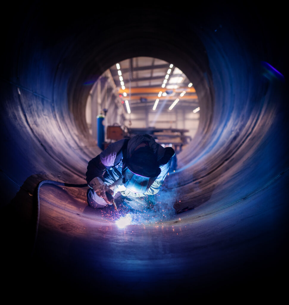 Industrielle Stahlverarbeitung